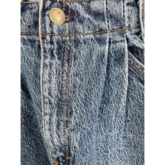 Vintage Levis Brown Tab 573 Ladies Jeans High Waist Pleated Front Size 7 - Picture 4 of 16